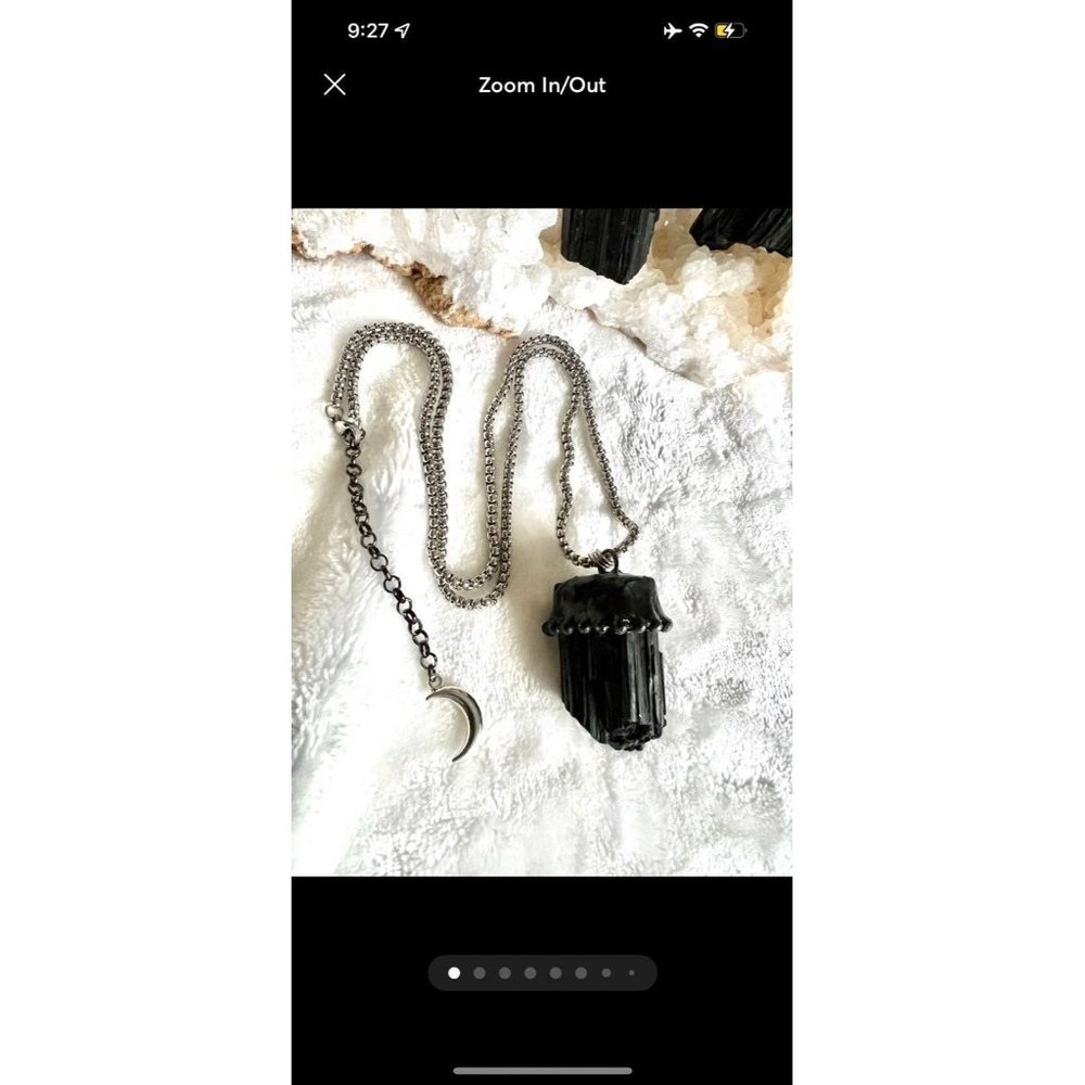 NATURES Shield SET! Black Tourmaline EMF Protection Necklace + Ring - Picture 2 of 12